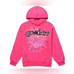 SP5DER P*NK V2 Hoodie, Magenta - XL